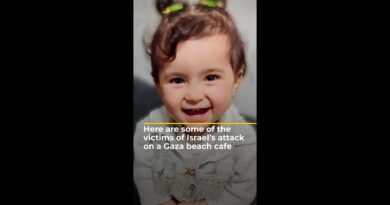 The victims of Israel’s attack on a Gaza beach cafe | AJ #shorts