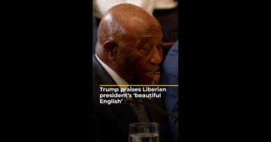 Trump praises Liberian president’s ‘beautiful English’ | AJ #shorts