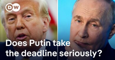 Trump sets new deadline of ’10 or 12 days’ for Putin to agree to Ukraine deal | DW News
