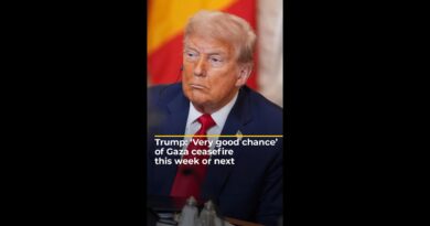 Trump: ‘Very good chance’ of Gaza ceasefire this week or next | #ajshorts