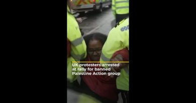UK protesters arrested at rally for banned Palestine Action group | AJ #shorts