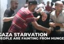 Under Israeli siege, Gaza civilians collapse from hunger and lack of aid