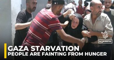 Under Israeli siege, Gaza civilians collapse from hunger and lack of aid