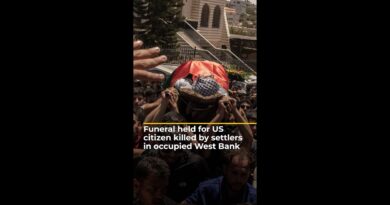 US citizen killed by Israeli settlers laid to rest as family demands probe | AJ#shorts