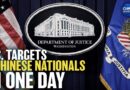 US  Nat’l Security Crimes: 9 Chinese Nat’ls Arrested, Charged, or Pled Guilty in One Day