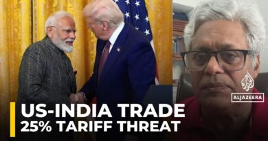 US President Trump says he will impose 25% tariffs on all goods imported from India