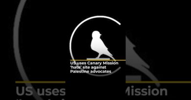US uses Canary Mission ‘hate’ site against Palestine advocates | AJ #shorts