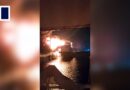 Vessel catches fire as Typhoon Wipha hits Hong Kong