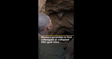 Workers scramble to find colleagues at collapsed DRC gold mine | AJ #shorts