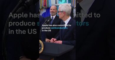 Apple’s Tim Cook gifts 24-karat glass and gold plaque to Donald Trump | DW News