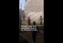 Children in Gaza play games with aid drop parachute | AJ #shorts