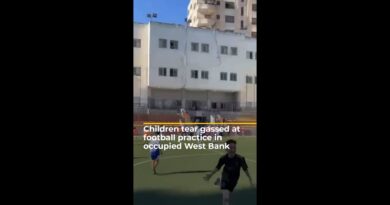 Children tear gassed at football practice in occupied West Bank | #ajshorts