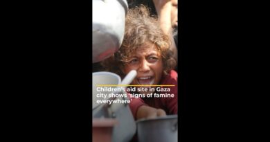 Children’s aid site in Gaza city shows ‘signs of famine everywhere’ | #ajshorts