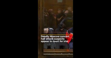 Deadly Moscow concert hall attack suspects appear in court for trial | AJ #shorts