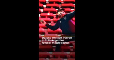 Dozens arrested, injured in Chile-Argentina football match clashes | #ajshorts