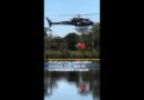 Firefighting helicopter crashes as it retrieves water in France | AJ #shorts