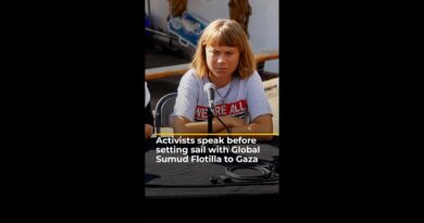 Flotilla activists speak out before setting sail from Barcelona to Gaza