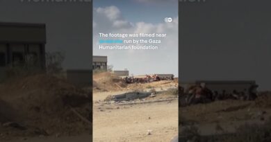 Footage shows child in Gaza running away from gunfire | DW News