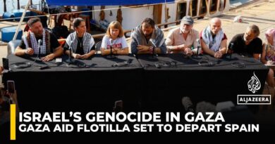 Gaza-bound Global Sumud Flotilla prepares to set off from Spain