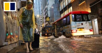 Hong Kong issues 4th black rainstorm alert in 8 days as heavy rains lash city, flood some areas