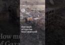 How much of Gaza has Israel destroyed?