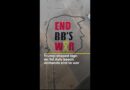Huge sign on Tel Aviv beach tells Trump to “end BB’s war” | AJ #shorts