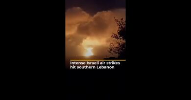 Intense Israeli air strikes hit southern Lebanon | AJ #shorts