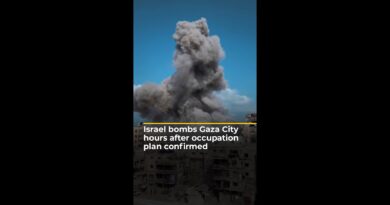 Israel bombs Gaza City as military prepares for full takeover | AJ #shorts