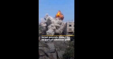Israel bombs Gaza City as part of takeover plan | AJ #shorts
