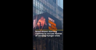 Israel shows starving captives to accuse Hamas of hunger crisis AJ #shorts