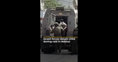Israeli forces deploy snipers, tear gas, live fire in Nablus raid | AJ #shorts