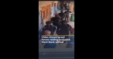 Israeli forces seen raiding occupied West Bank school | AJ #shorts