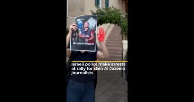 Israeli police make arrests at rally for slain Al Jazeera journalists | #ajshorts