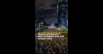 Israelis protest government plans to expand war and occupy Gaza | AJ #shorts