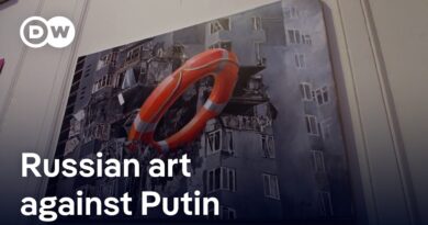Largest exhibition of protest art by Russian artists starts in Amsterdam | DW News