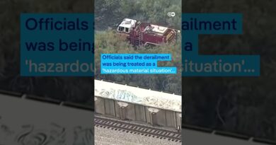 More than 35 rail cars piled up or overturned in Texas train accident | DW News