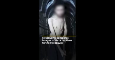 Netanyahu compares Gaza captives’ images to the Holocaust | AJ #shorts