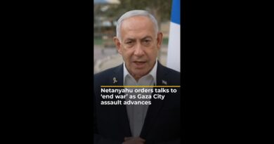 Netanyahu says ready for negotiations as Gaza City takeover advances | AJ #shorts