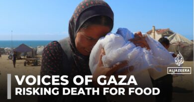 Palestinian mother in Gaza risks her life in search for food to feed her hungry children