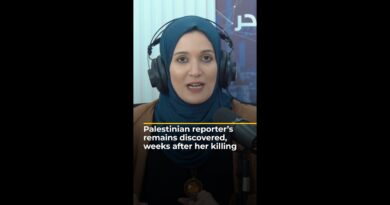 Palestinian reporter’s remains discovered, weeks after her killing | AJ#shorts