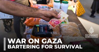Palestinians in Gaza barter for survival as Israel’s war collapses the banking system