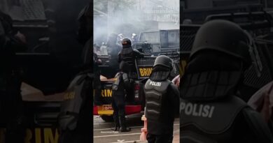Protesters and Police Clash in Indonesia