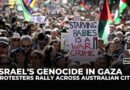 Protesters rally across Australian cities to demand end to Gaza genocide