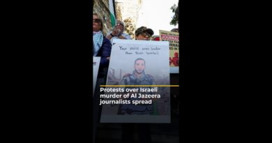 Protests over Israeli murder of Al Jazeera journalists spread | AJ #shorts