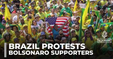 Rallies held in Brazil in support of embattled Bolsonaro facing legal peril