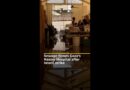 Sewage floods Gaza’s Nasser Hospital after Israeli strike | AJ #shorts