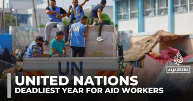 ‘Shameful’: UN says 383 aid workers killed last year, nearly half in Gaza