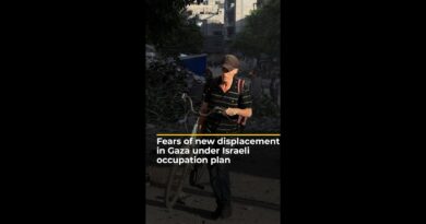 Shock and fear in Gaza after Israel announces occupation plan | AJ #shorts