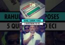 #Shorts | Rahul Gandhi poses 5 questions to the ECI amid the alleged ‘vote chori’ row | Elections