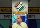 #Shorts | Rahul Gandhi’s new allegation against ECI: ‘Website shut in Bihar, MP and Rajasthan’ | BJP